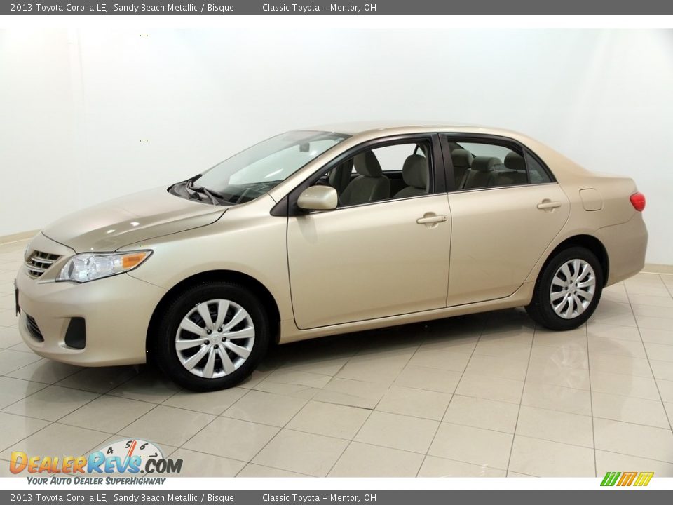 2013 Toyota Corolla LE Sandy Beach Metallic / Bisque Photo #3