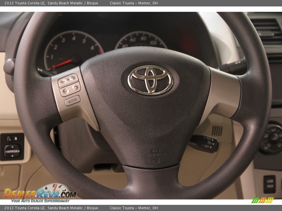2013 Toyota Corolla LE Sandy Beach Metallic / Bisque Photo #6