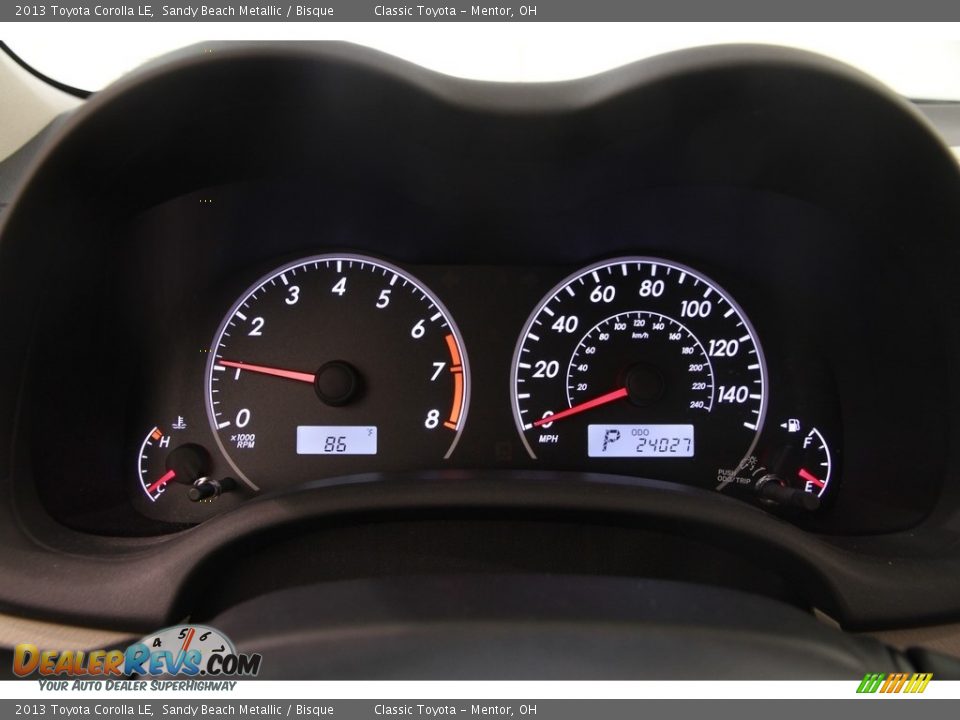 2013 Toyota Corolla LE Sandy Beach Metallic / Bisque Photo #7