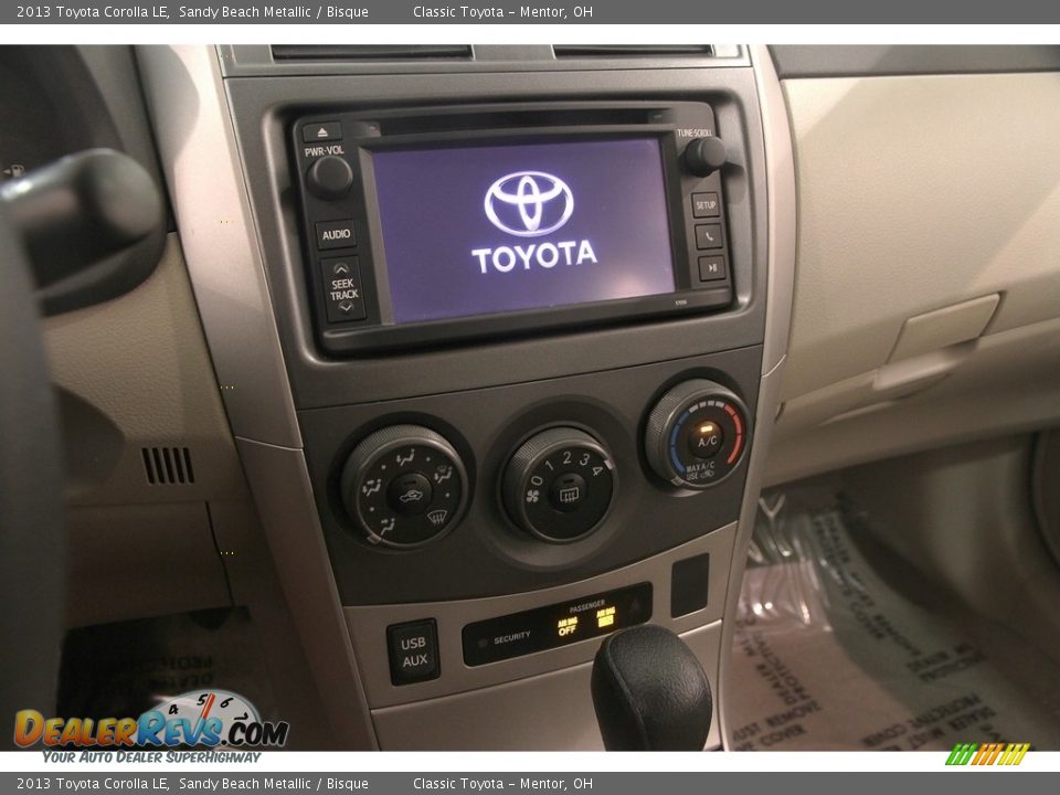2013 Toyota Corolla LE Sandy Beach Metallic / Bisque Photo #8