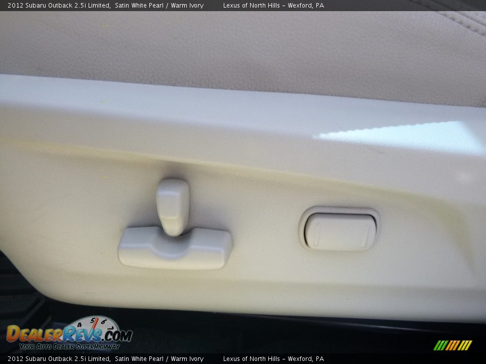 2012 Subaru Outback 2.5i Limited Satin White Pearl / Warm Ivory Photo #14