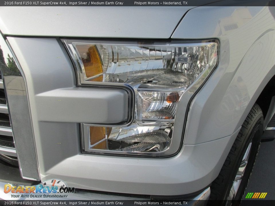 2016 Ford F150 XLT SuperCrew 4x4 Ingot Silver / Medium Earth Gray Photo #9