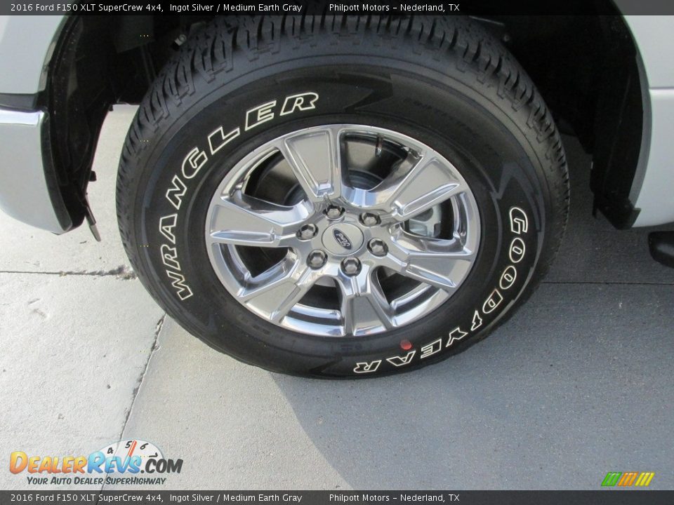 2016 Ford F150 XLT SuperCrew 4x4 Ingot Silver / Medium Earth Gray Photo #11