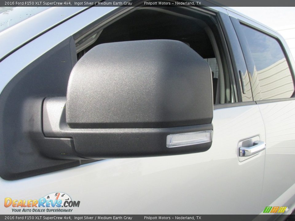 2016 Ford F150 XLT SuperCrew 4x4 Ingot Silver / Medium Earth Gray Photo #13