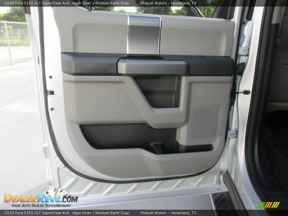 2016 Ford F150 XLT SuperCrew 4x4 Ingot Silver / Medium Earth Gray Photo #19