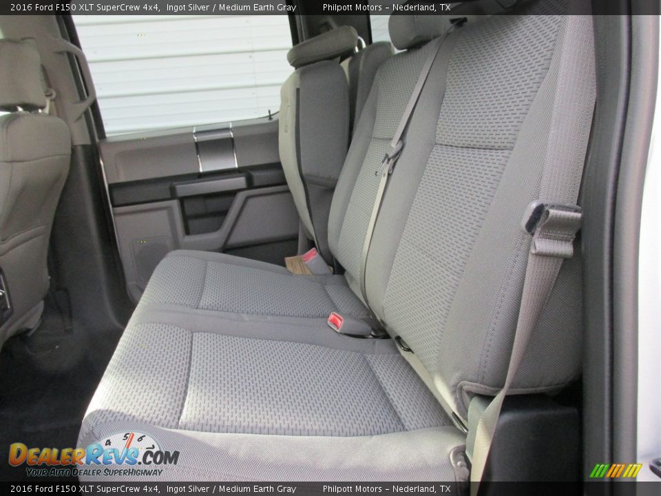2016 Ford F150 XLT SuperCrew 4x4 Ingot Silver / Medium Earth Gray Photo #20