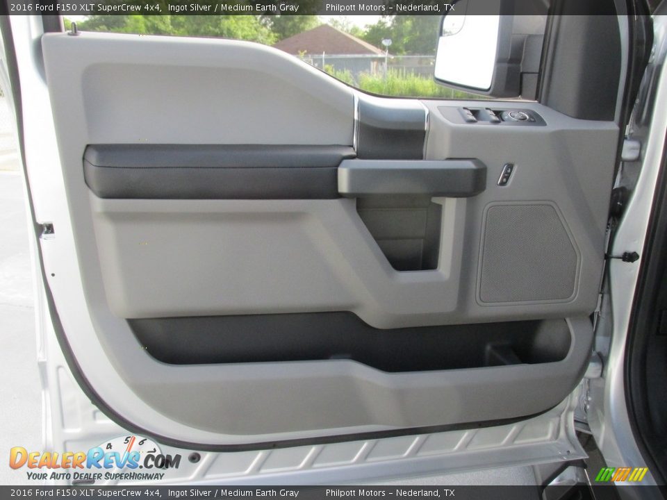 2016 Ford F150 XLT SuperCrew 4x4 Ingot Silver / Medium Earth Gray Photo #21