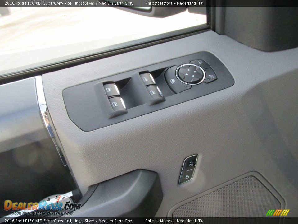 2016 Ford F150 XLT SuperCrew 4x4 Ingot Silver / Medium Earth Gray Photo #22