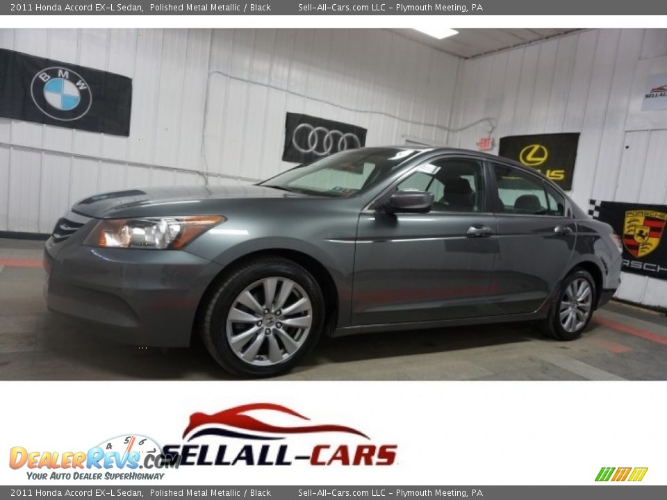 2011 Honda Accord EX-L Sedan Polished Metal Metallic / Black Photo #1