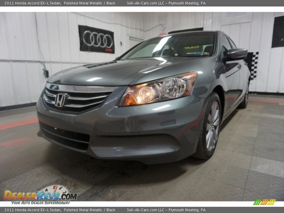 2011 Honda Accord EX-L Sedan Polished Metal Metallic / Black Photo #3