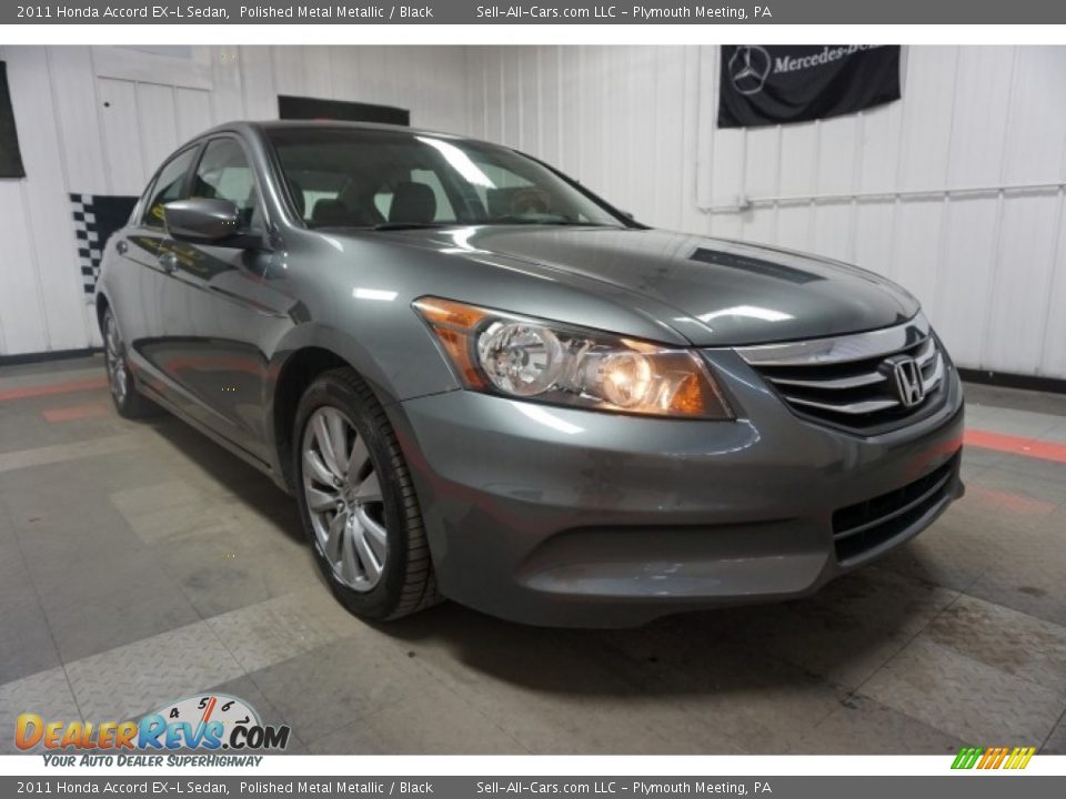 2011 Honda Accord EX-L Sedan Polished Metal Metallic / Black Photo #5