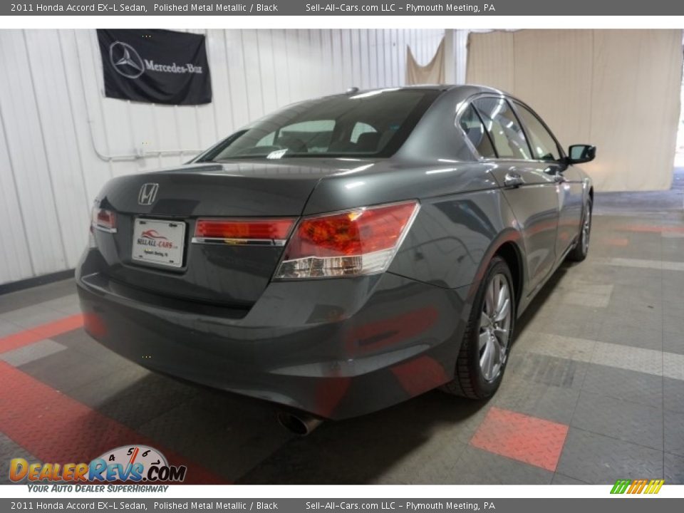 2011 Honda Accord EX-L Sedan Polished Metal Metallic / Black Photo #8