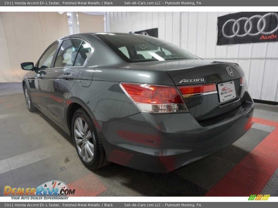 2011 Honda Accord EX-L Sedan Polished Metal Metallic / Black Photo #10