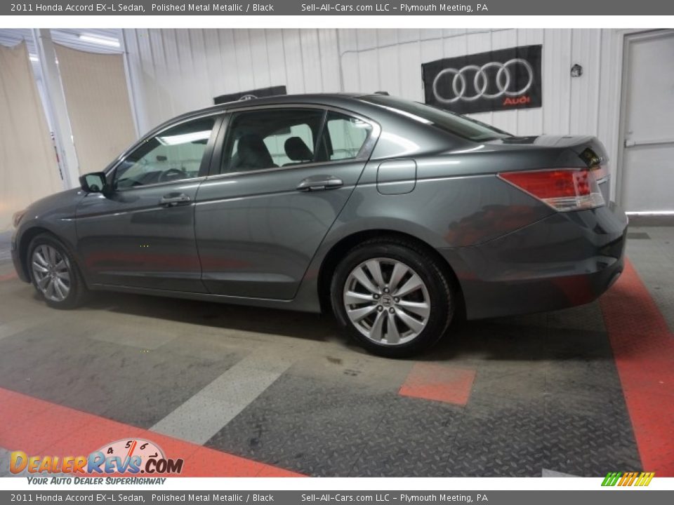 2011 Honda Accord EX-L Sedan Polished Metal Metallic / Black Photo #11