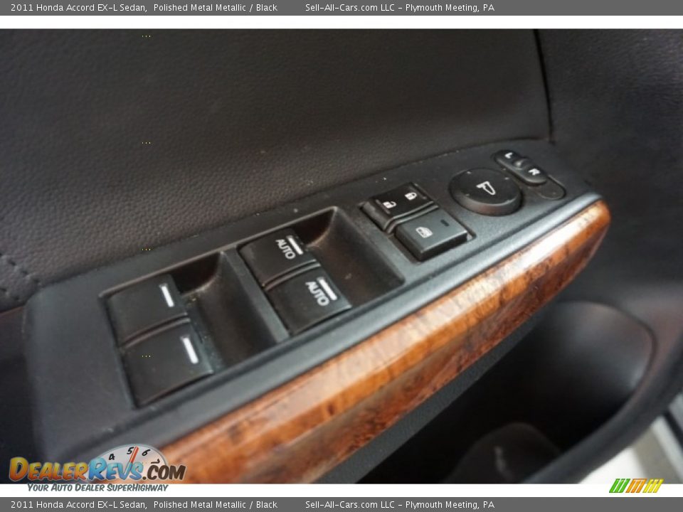 2011 Honda Accord EX-L Sedan Polished Metal Metallic / Black Photo #13