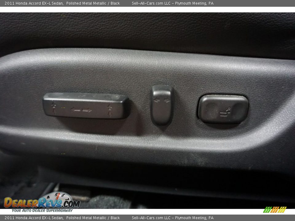 2011 Honda Accord EX-L Sedan Polished Metal Metallic / Black Photo #24