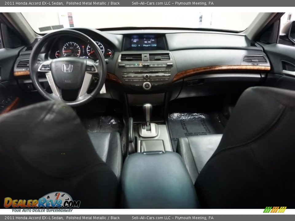 2011 Honda Accord EX-L Sedan Polished Metal Metallic / Black Photo #26