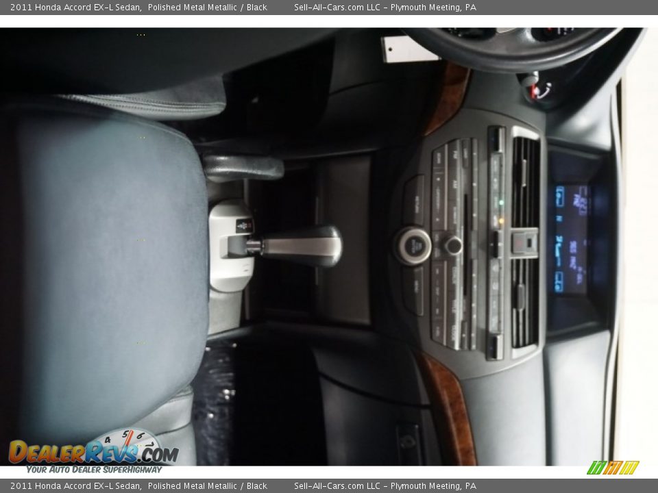 2011 Honda Accord EX-L Sedan Polished Metal Metallic / Black Photo #27