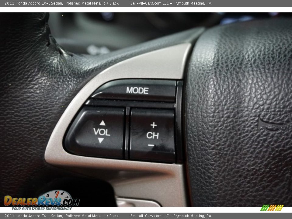 2011 Honda Accord EX-L Sedan Polished Metal Metallic / Black Photo #29