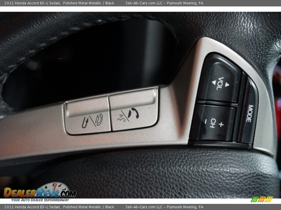 2011 Honda Accord EX-L Sedan Polished Metal Metallic / Black Photo #31