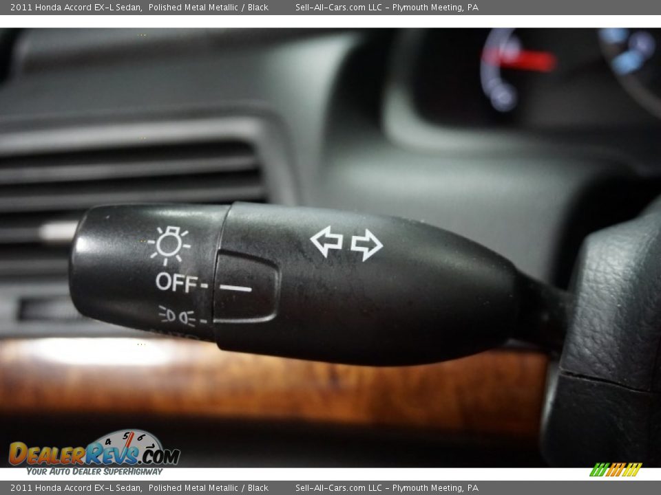 2011 Honda Accord EX-L Sedan Polished Metal Metallic / Black Photo #32