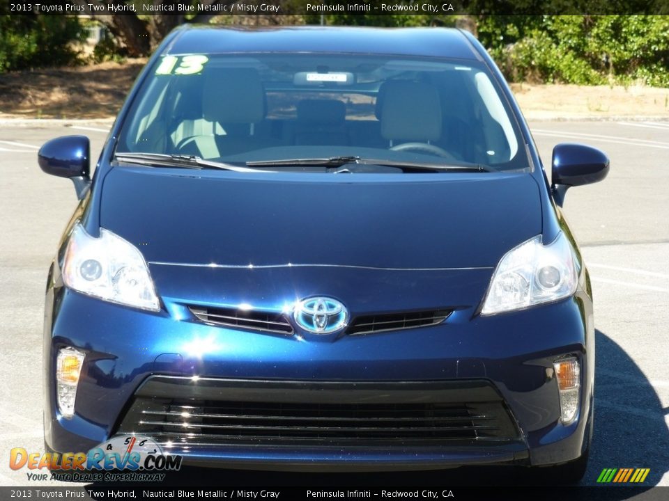 2013 Toyota Prius Two Hybrid Nautical Blue Metallic / Misty Gray Photo #2