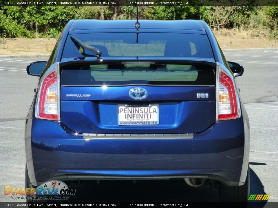 2013 Toyota Prius Two Hybrid Nautical Blue Metallic / Misty Gray Photo #4