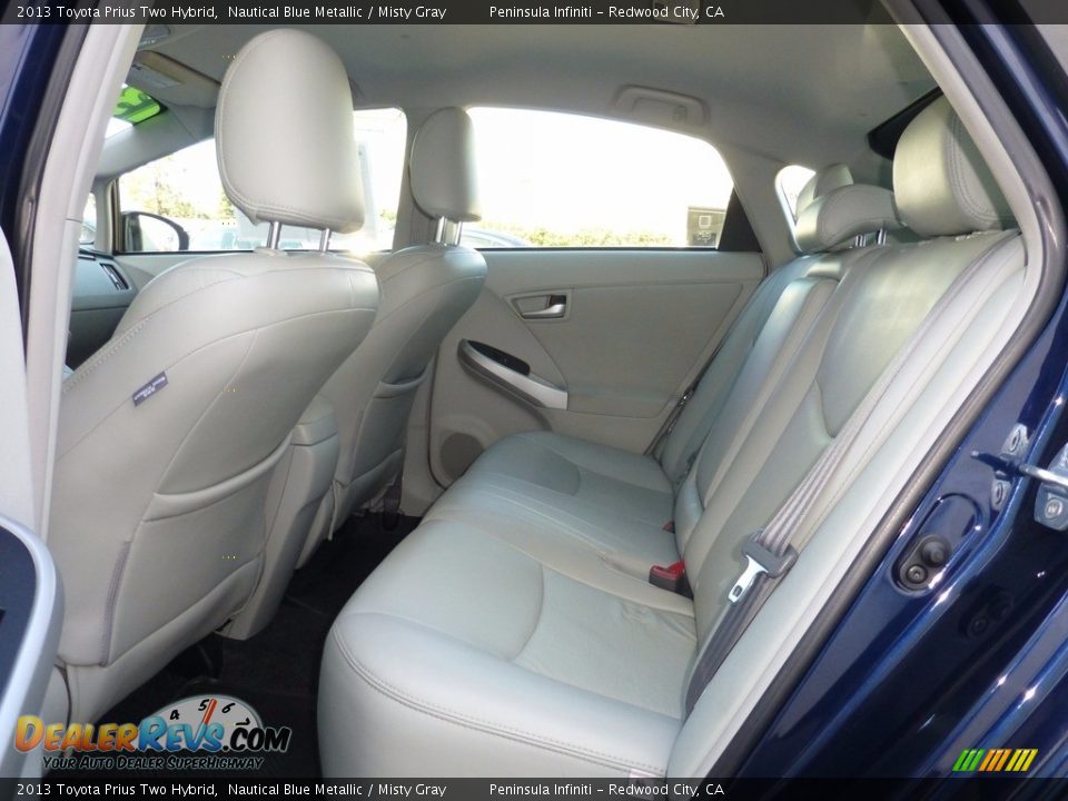 2013 Toyota Prius Two Hybrid Nautical Blue Metallic / Misty Gray Photo #7
