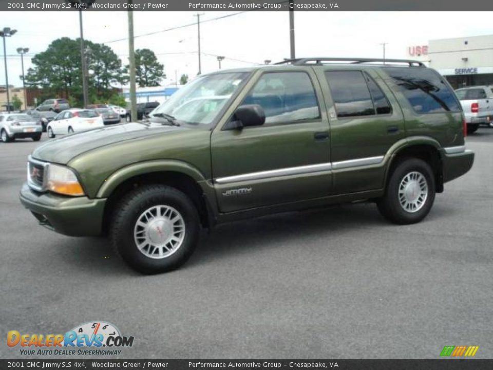 2001 GMC Jimmy SLS 4x4 Woodland Green / Pewter Photo #2