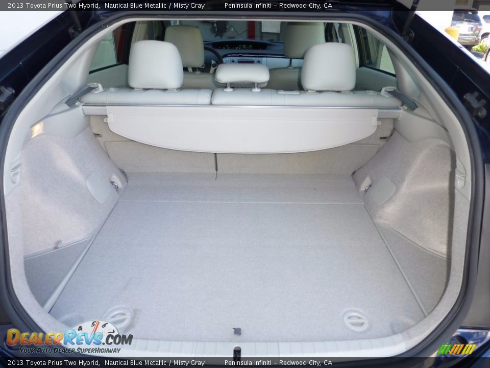 2013 Toyota Prius Two Hybrid Nautical Blue Metallic / Misty Gray Photo #11