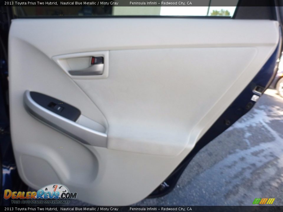 2013 Toyota Prius Two Hybrid Nautical Blue Metallic / Misty Gray Photo #12