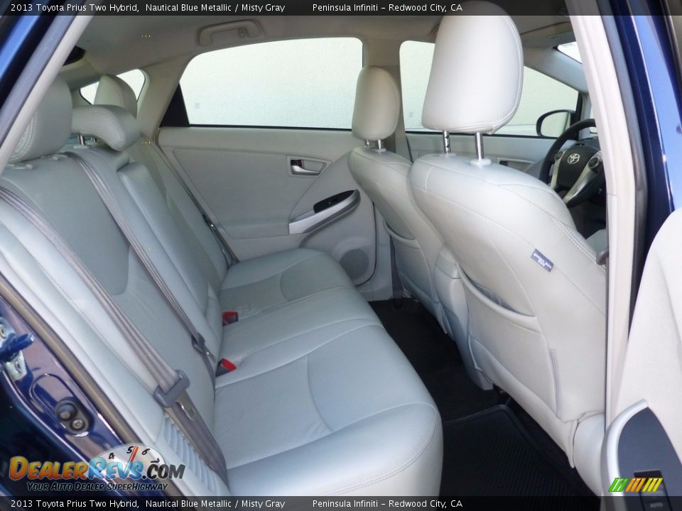 2013 Toyota Prius Two Hybrid Nautical Blue Metallic / Misty Gray Photo #13