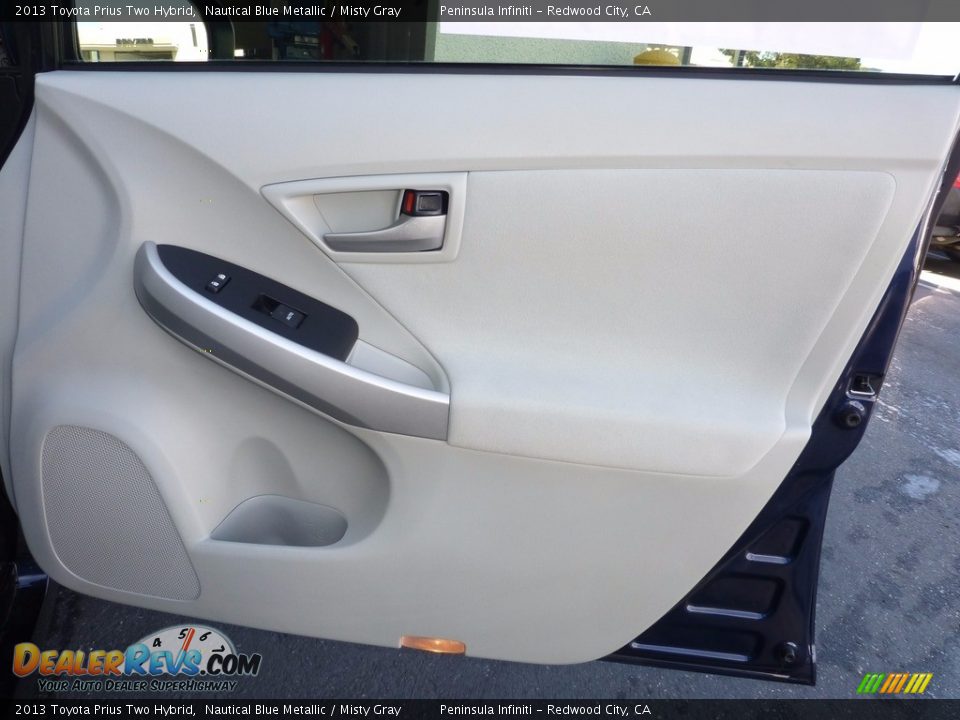 2013 Toyota Prius Two Hybrid Nautical Blue Metallic / Misty Gray Photo #14