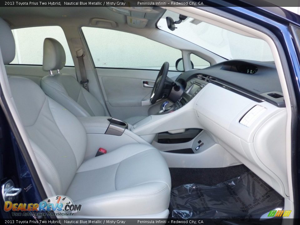 2013 Toyota Prius Two Hybrid Nautical Blue Metallic / Misty Gray Photo #15