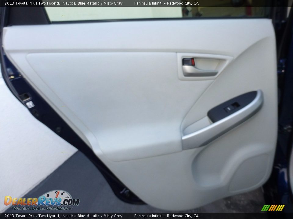 2013 Toyota Prius Two Hybrid Nautical Blue Metallic / Misty Gray Photo #23