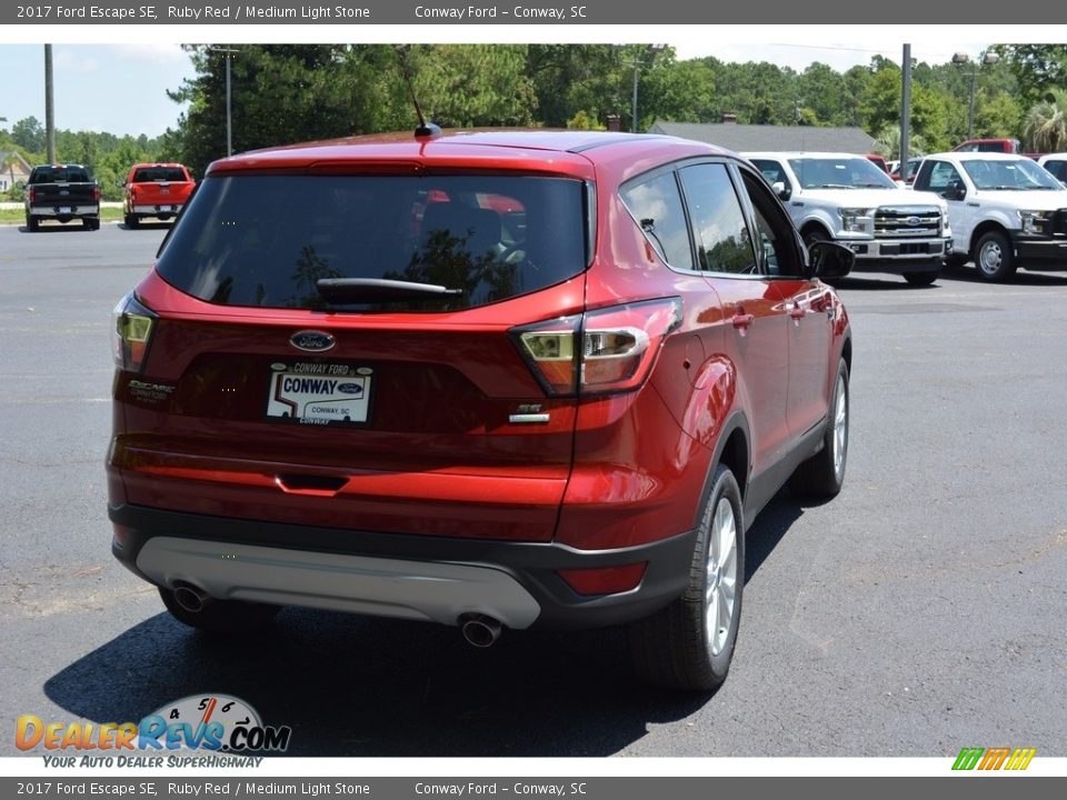 2017 Ford Escape SE Ruby Red / Medium Light Stone Photo #3