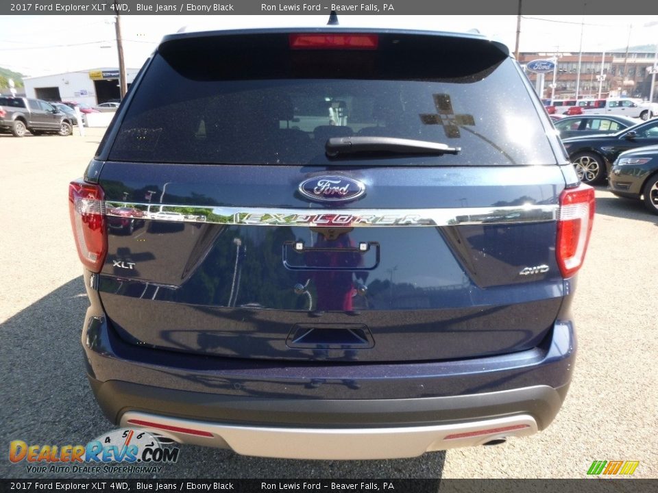 2017 Ford Explorer XLT 4WD Blue Jeans / Ebony Black Photo #3