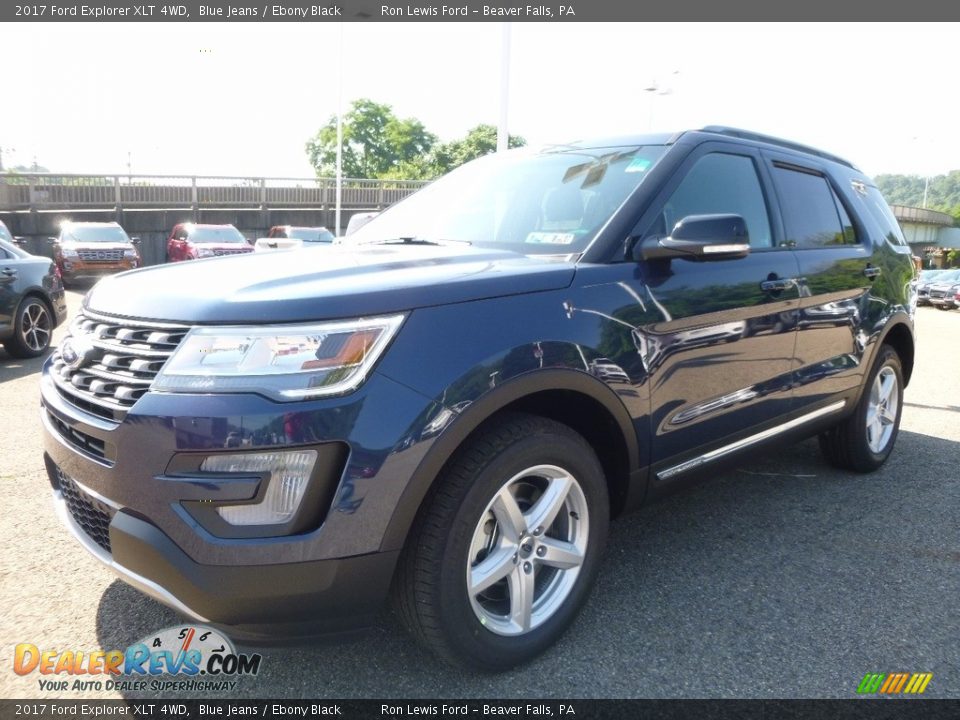 2017 Ford Explorer XLT 4WD Blue Jeans / Ebony Black Photo #6