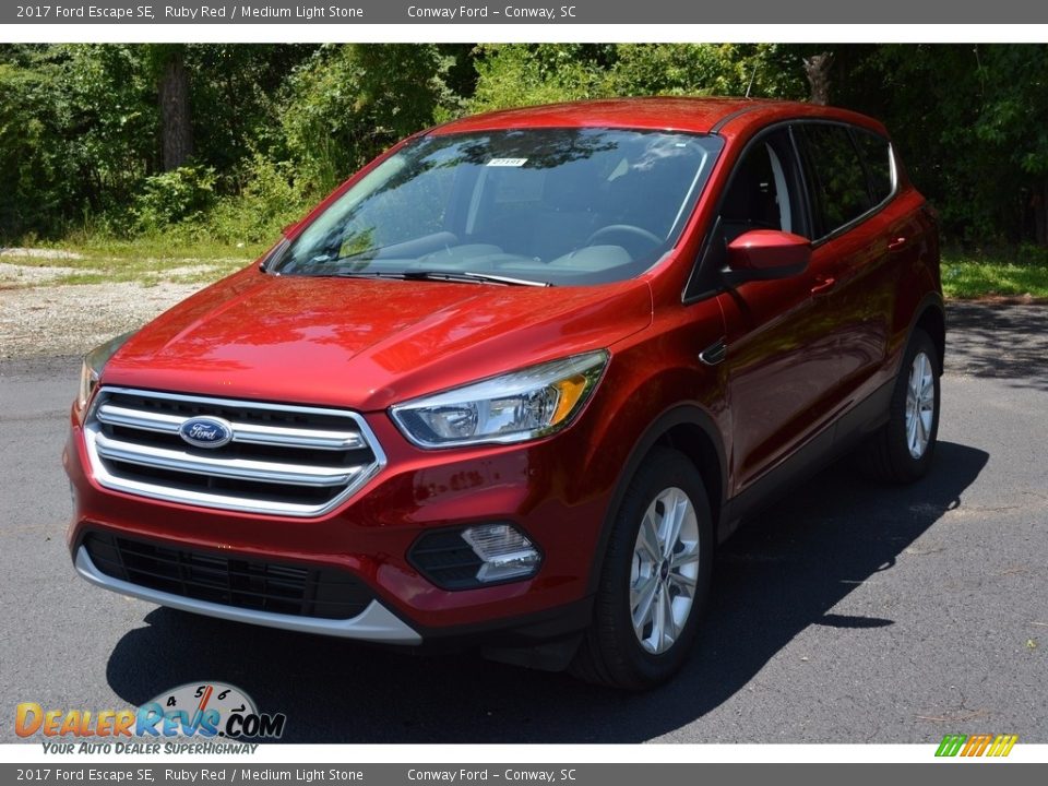 2017 Ford Escape SE Ruby Red / Medium Light Stone Photo #8