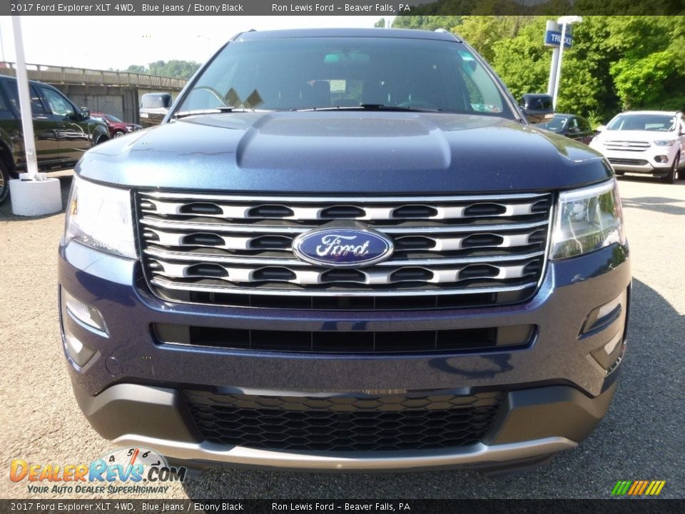2017 Ford Explorer XLT 4WD Blue Jeans / Ebony Black Photo #7