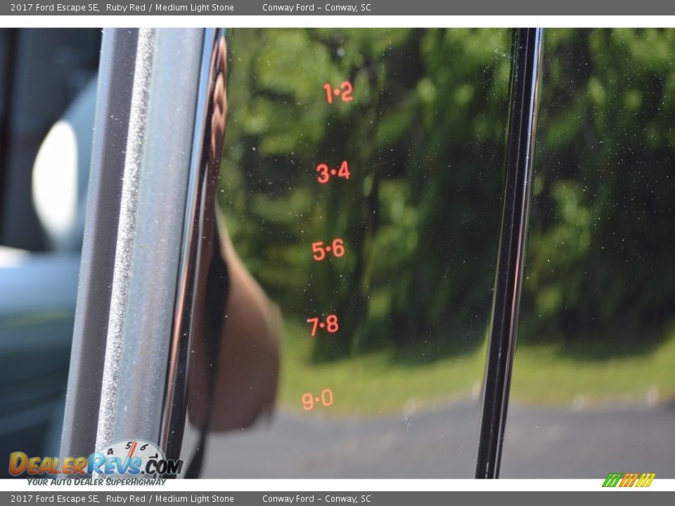 2017 Ford Escape SE Ruby Red / Medium Light Stone Photo #10