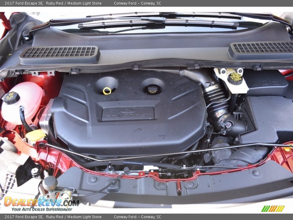 2017 Ford Escape SE Ruby Red / Medium Light Stone Photo #13