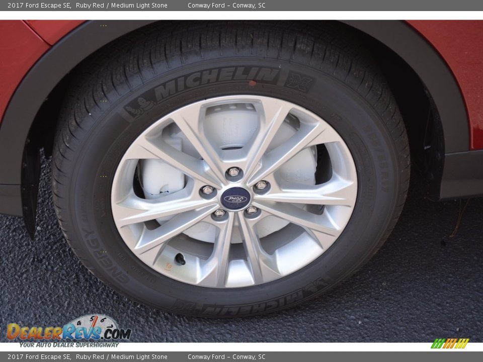 2017 Ford Escape SE Ruby Red / Medium Light Stone Photo #14