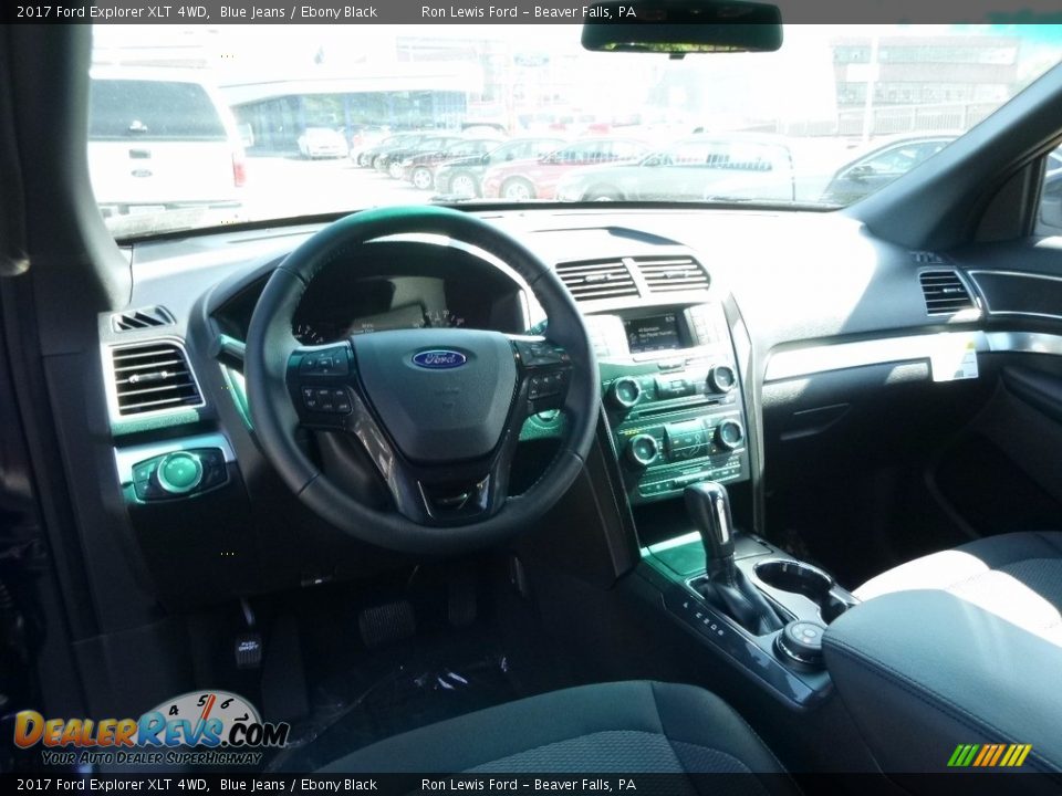 2017 Ford Explorer XLT 4WD Blue Jeans / Ebony Black Photo #13