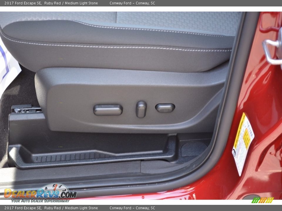 2017 Ford Escape SE Ruby Red / Medium Light Stone Photo #22