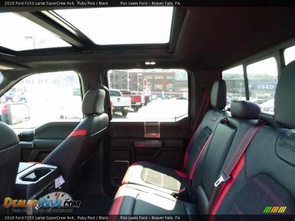 2016 Ford F150 Lariat SuperCrew 4x4 Ruby Red / Black Photo #11