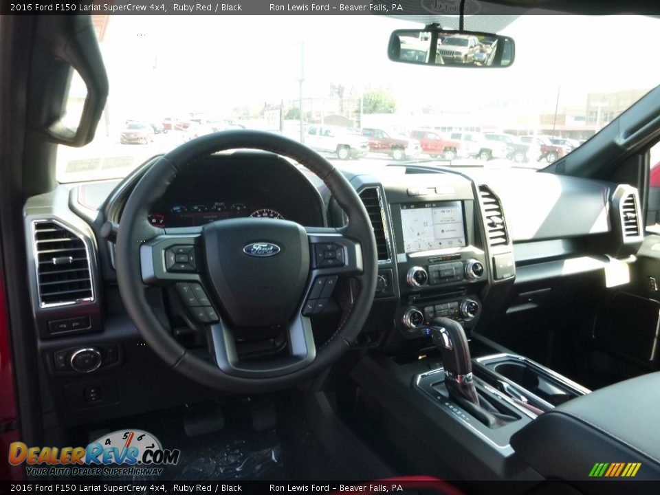 2016 Ford F150 Lariat SuperCrew 4x4 Ruby Red / Black Photo #12