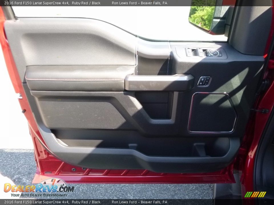 2016 Ford F150 Lariat SuperCrew 4x4 Ruby Red / Black Photo #13