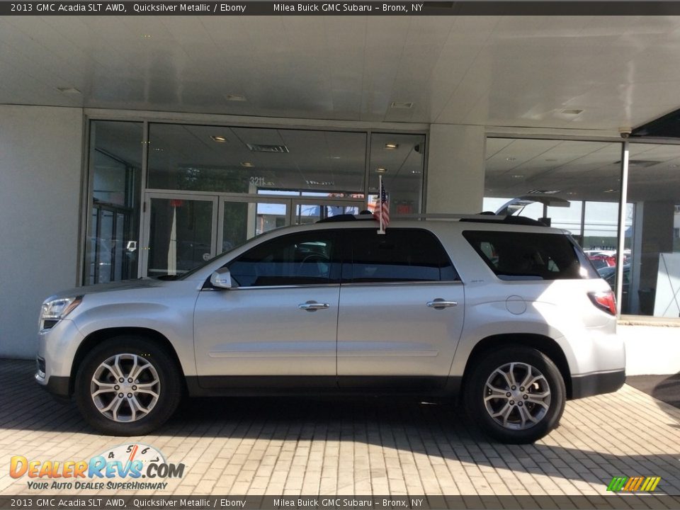 2013 GMC Acadia SLT AWD Quicksilver Metallic / Ebony Photo #3