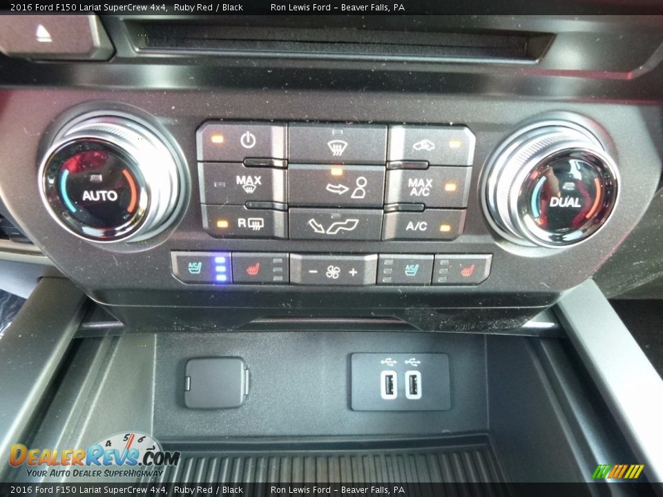 2016 Ford F150 Lariat SuperCrew 4x4 Ruby Red / Black Photo #17